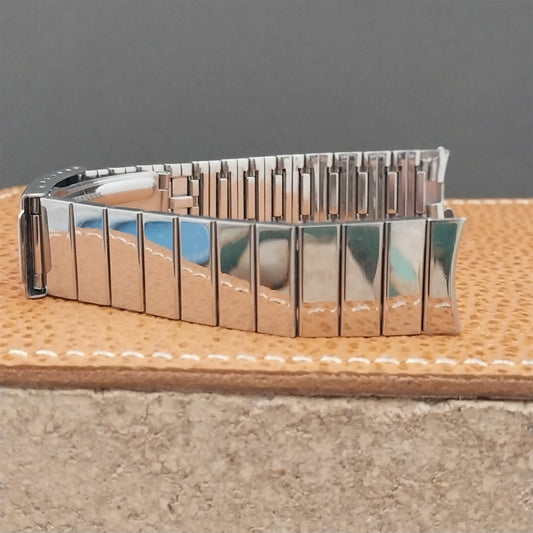 Vintage Bulova 17mm Stainless Steel Bar Link Baldwin Unused NOS 1970s Watch Band