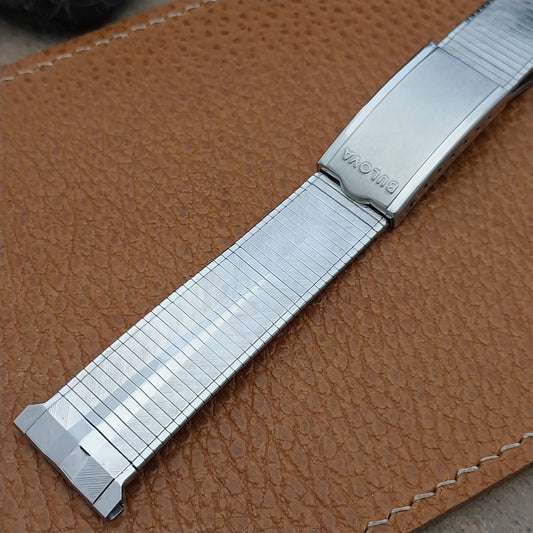 20mm Bulova Stainless Steel mcm nos 1960s Unused Vintage Watch Band