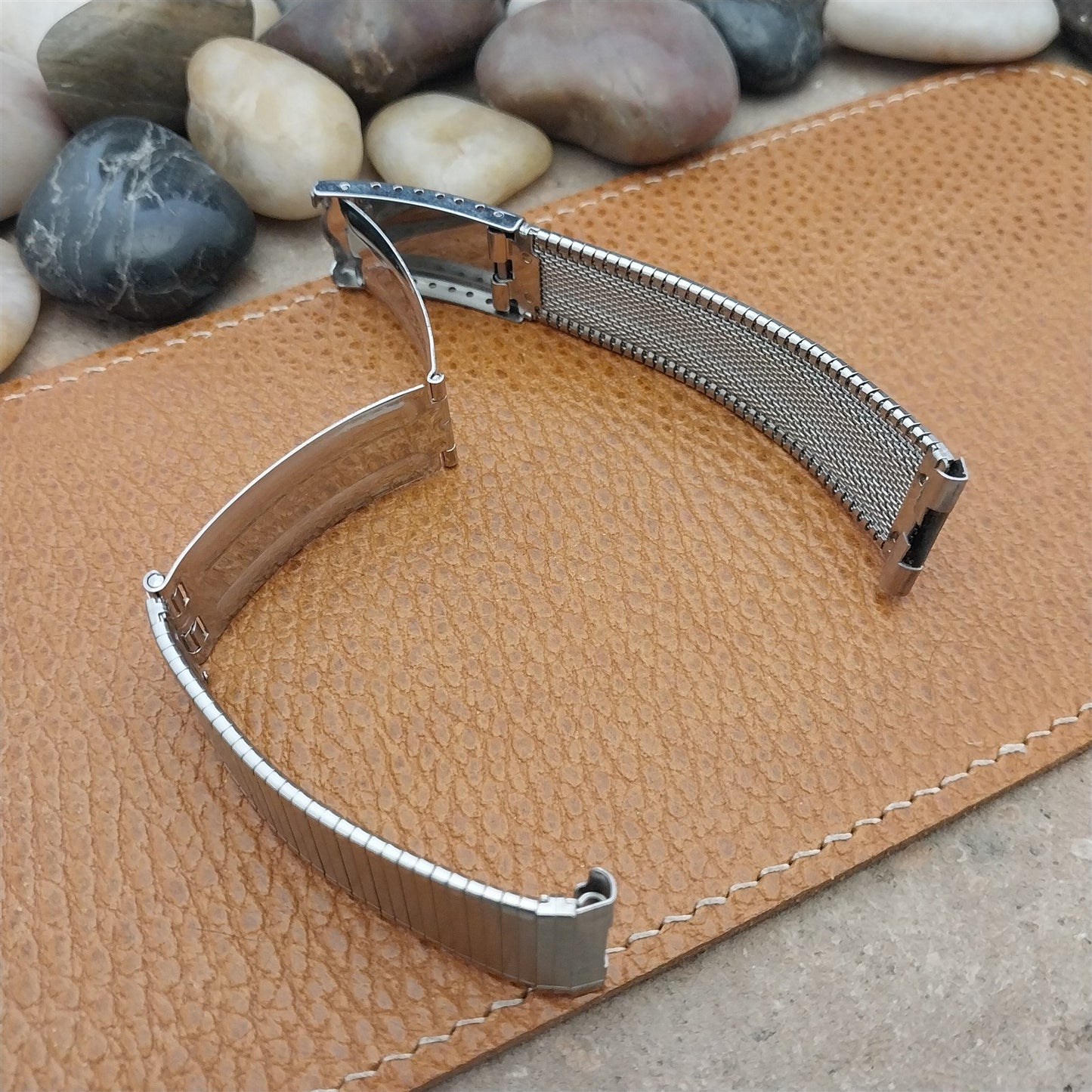 Vintage Bulova 19mm 18mm Stainless Steel Unused Classic 1960s Vintage Watch Band