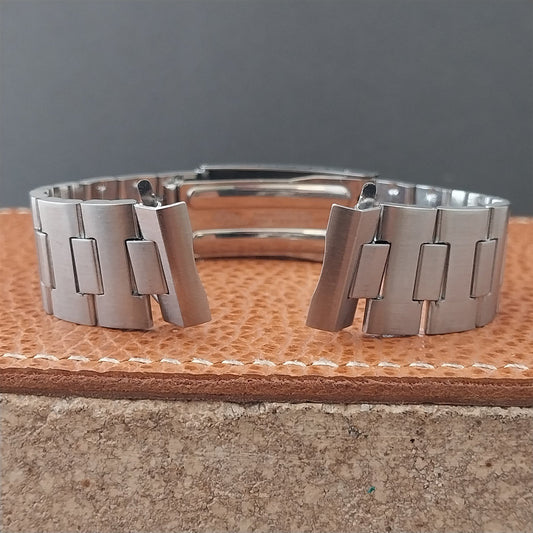 Vintage 17.2mm Caravelle 666 Devil Diver Stelux Stainless Steel nos Watch Band