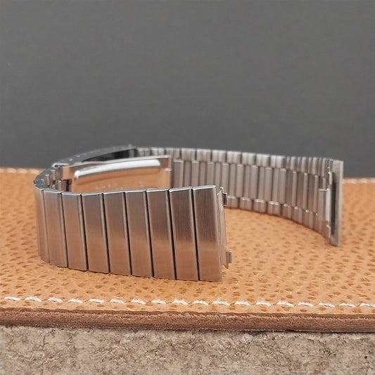18mm Bulova Accutron Quartz LCD Stainless Steel Unused Vintage Watch Band