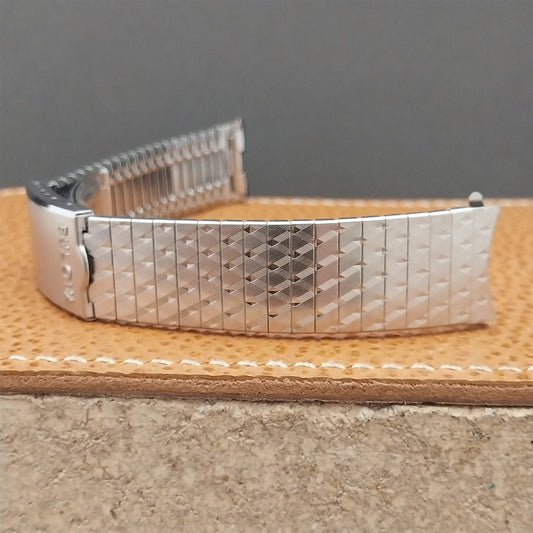 Vintage 17.2mm Bulova Stainless Steel Drema NOS Unused Classic 1970s Watch Band