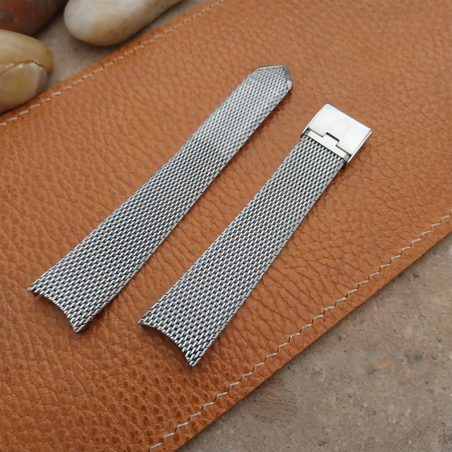 Vintage Universal Geneve 17.5mm Stainless Steel Mesh 1960s Unused Watch Band