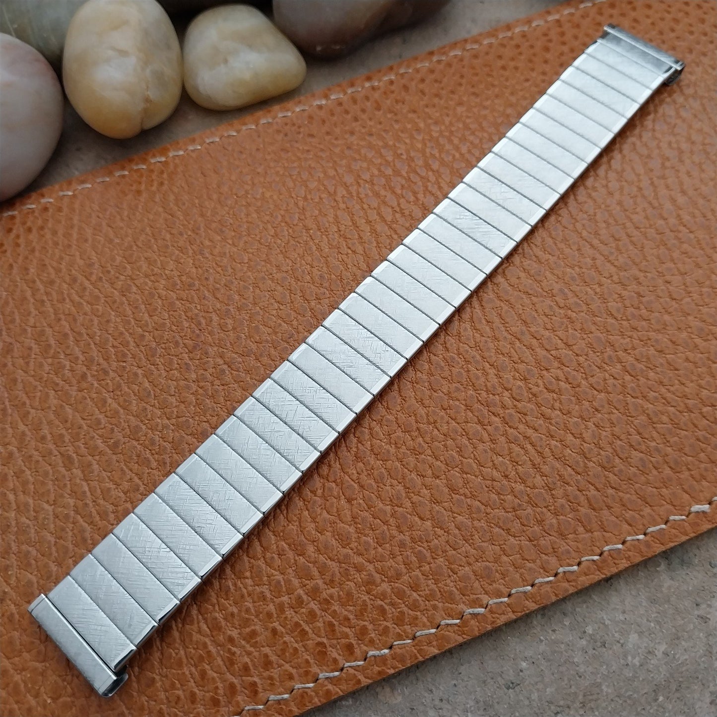 Vintage 17.2mm 1960s Bellavance Stainless Steel Uniflex Expansion nos Watch Band