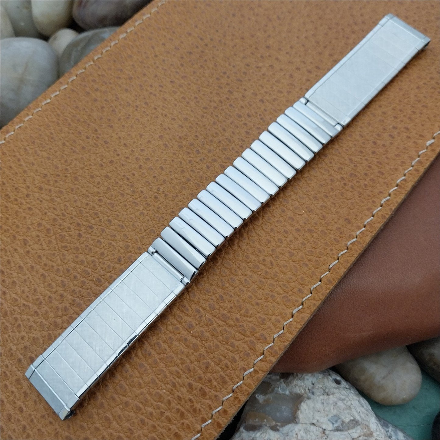 16mm 5/8" Rare JB Champion Stainless Steel nos Unused 1960s Vintage Watch Band