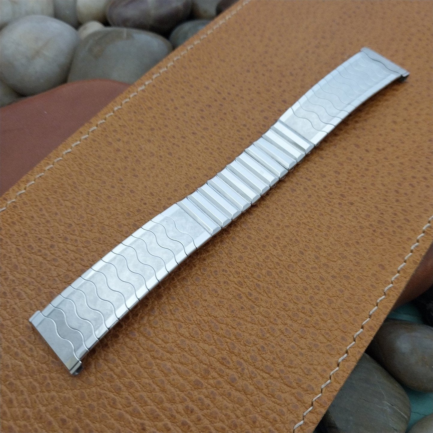 19mm Kreisler USA 10K White Gold-Filled nos 1960s Vintage Watch Band