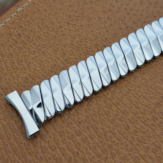 19mm Stainless Steel Expansion Bellavance 1960s nos Vintage Watch Band