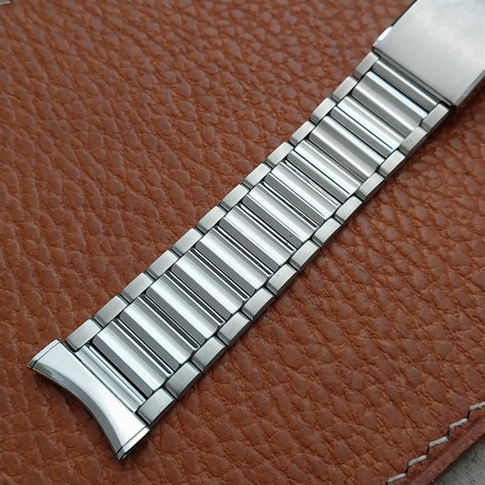 19mm 18mm 17mm Bulova Solid Stainless Steel Unused 1970s Vintage Watch Band