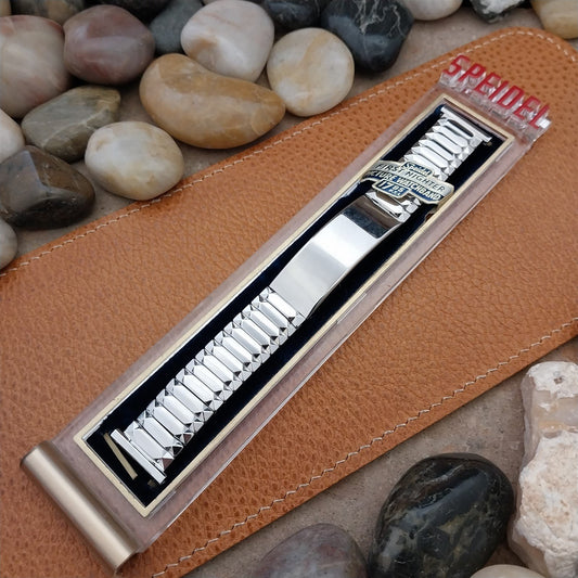 1954 White Gold Filled Photo Keepsake Speidel USA Unused Vintage Watch Band