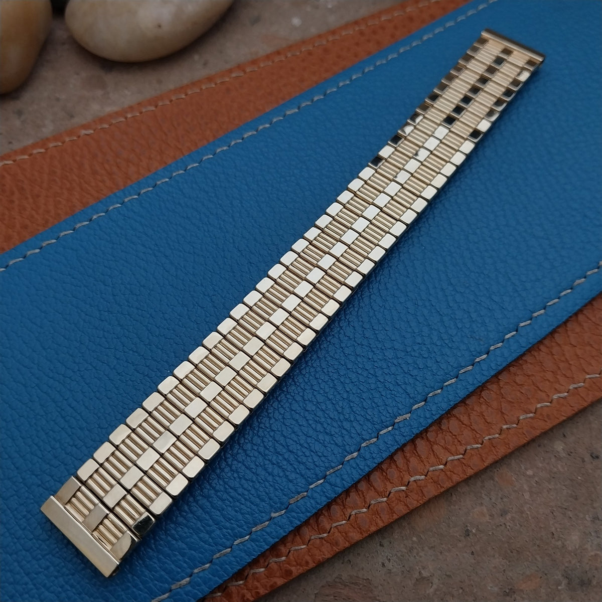 Vintage 1953 Speidel Aztec 5/8" Gold-Fill Expansion Unused Watch Band