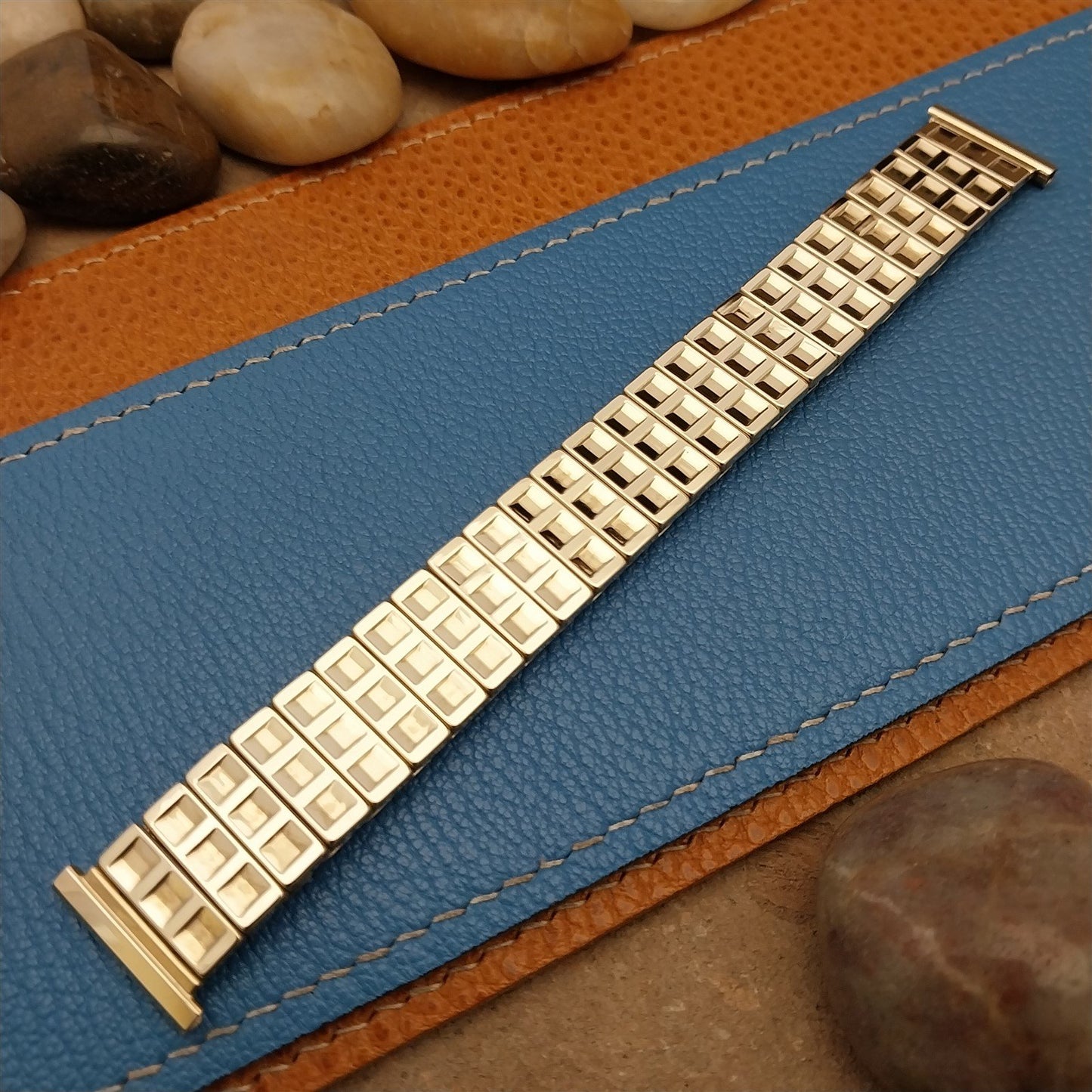 1959 Yellow Gold-Filled 19mm 18mm 16mm Speidel MCM nos Unused Vintage Watch Band