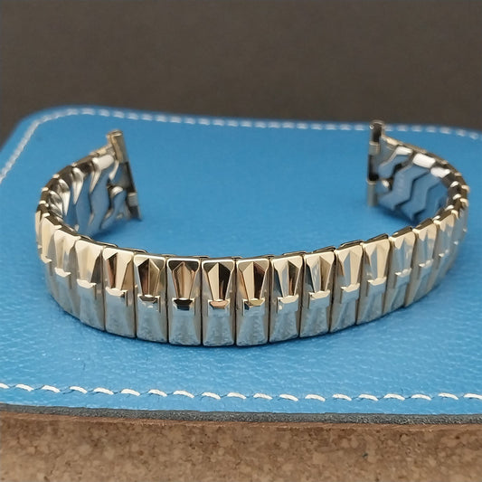 Long Speidel 10k Gold-Filled 1957 High Ridge 19mm nos Vintage Watch Band