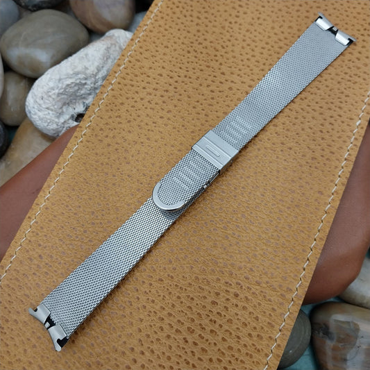 Vintage 19mm JB Champion Stainless Steel Mesh Classic 1960s Unused Watch Band