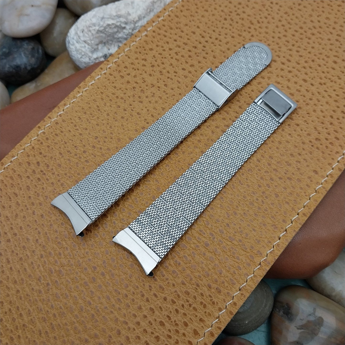 Vintage 19mm JB Champion Stainless Steel Mesh Classic 1960s Unused Watch Band