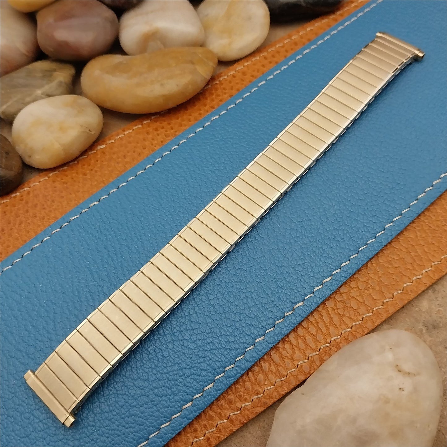 Vintage Long 16mm 18mm 19mm Classic 970s Gold-Tone Speidel Unused Watch Band