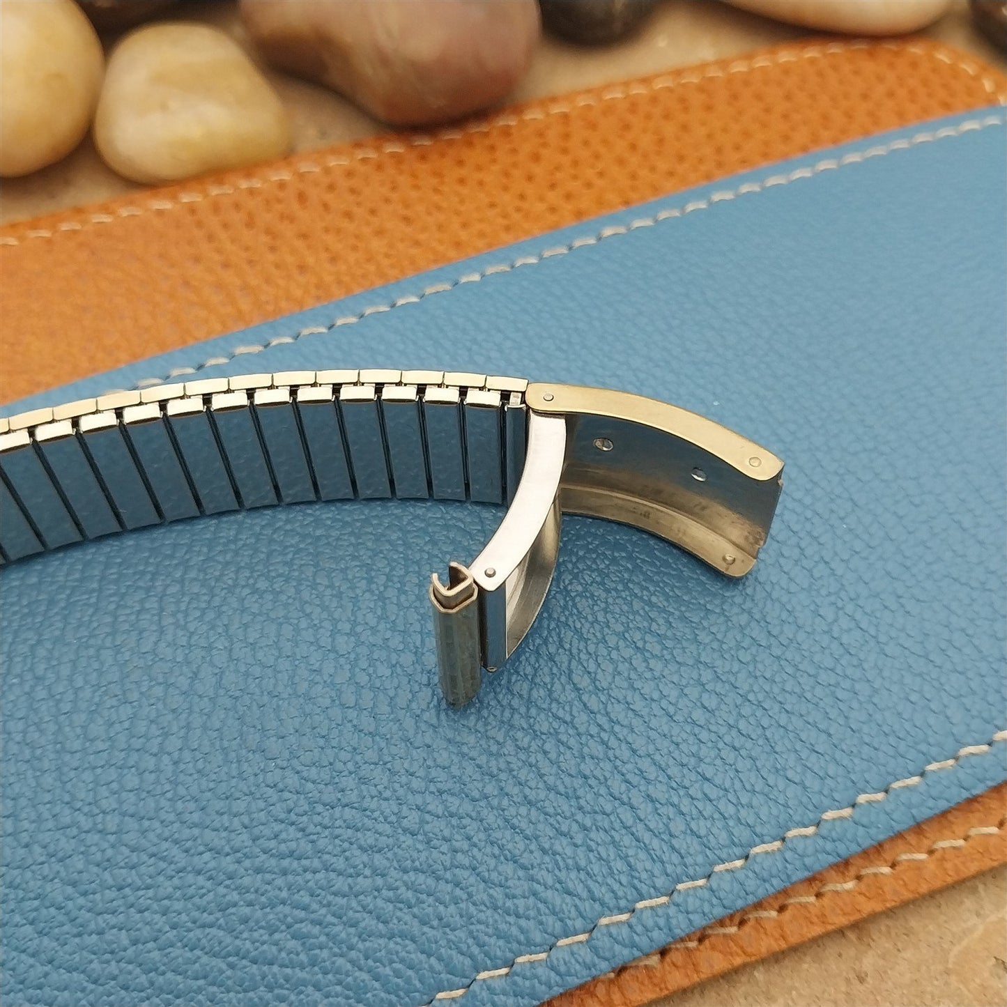 Vintage Speidel USA Medilog Rolled Gold Plate Short nos 16mm-19mm Watch Band