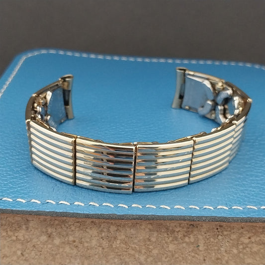 5/8" 10k Gold-Filled 1955 Speidel Floating-Link nos Vintage Watch Band