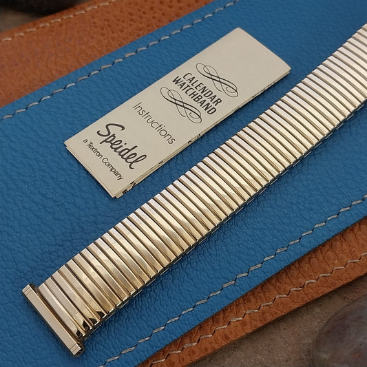 16mm 18mm 19mm Speidel Gold-Fill Linesman Perpetual Calendar Vintage Watch Band