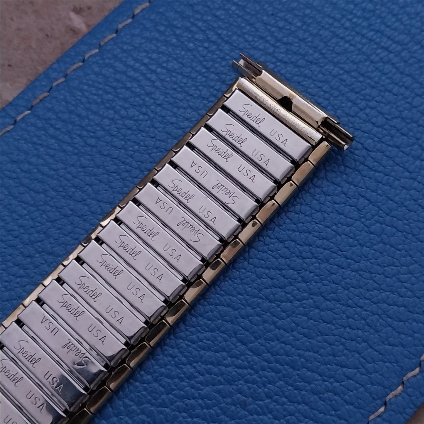 19mm 20mm 22mm Gold-Tone Speidel nos Wide Expansion Vintage Watch Band