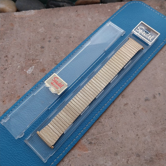 1970s 22mm 19mm 18mm Speidel Gold-Tone Flared Thinline Vintage Watch Band