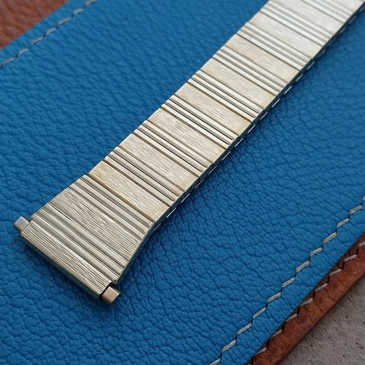 18mm 19mm 20mm 1970s Speidel Gold-Tone nos Flared Vintage Watch Band