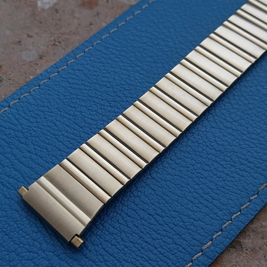 18mm 19mm 20mm Flared 1970s Speidel Gold-Tone nos Unused Vintage Watch Band