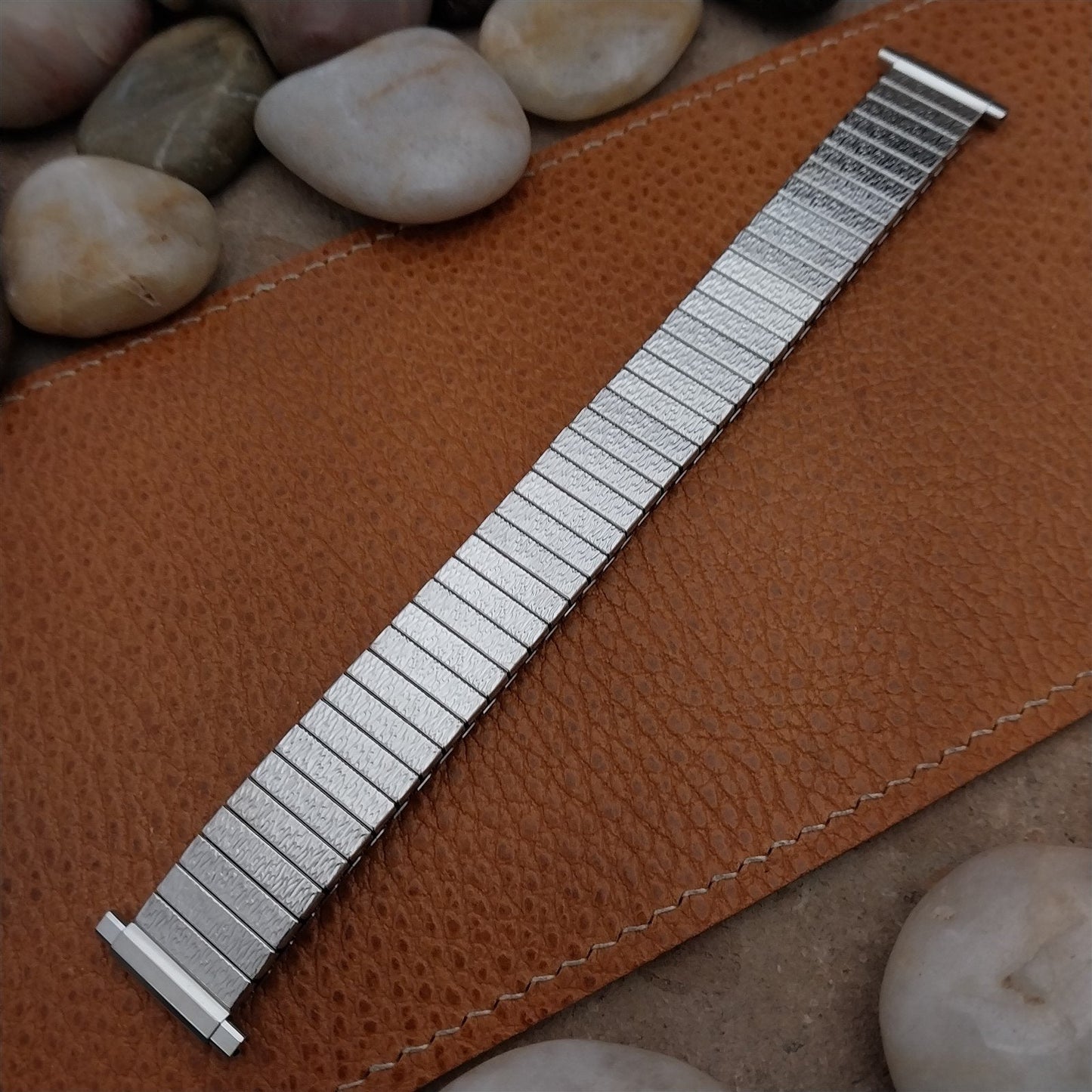 18mm 19mm 20mm Long JB Champion Stainless Steel Unused 1970s Vintage Watch Band