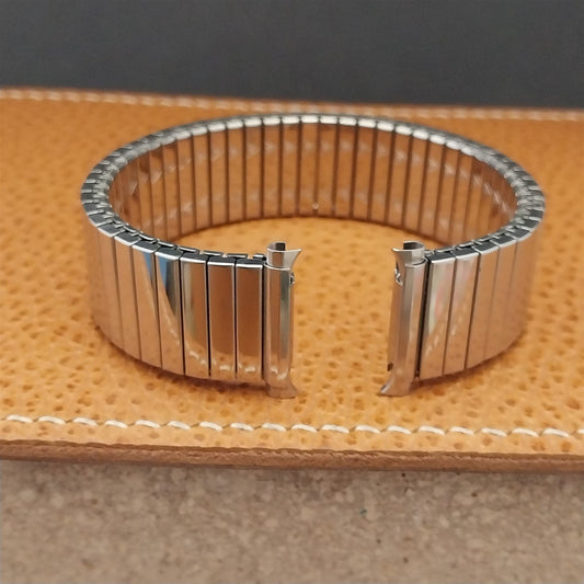 18mm 19mm 20mm JB Champion Polished Stainless Unused 1970s Vintage Watch Band