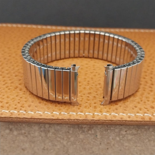 18mm 19mm 20mm JB Champion Polished Stainless Unused 1970s Vintage Watch Band