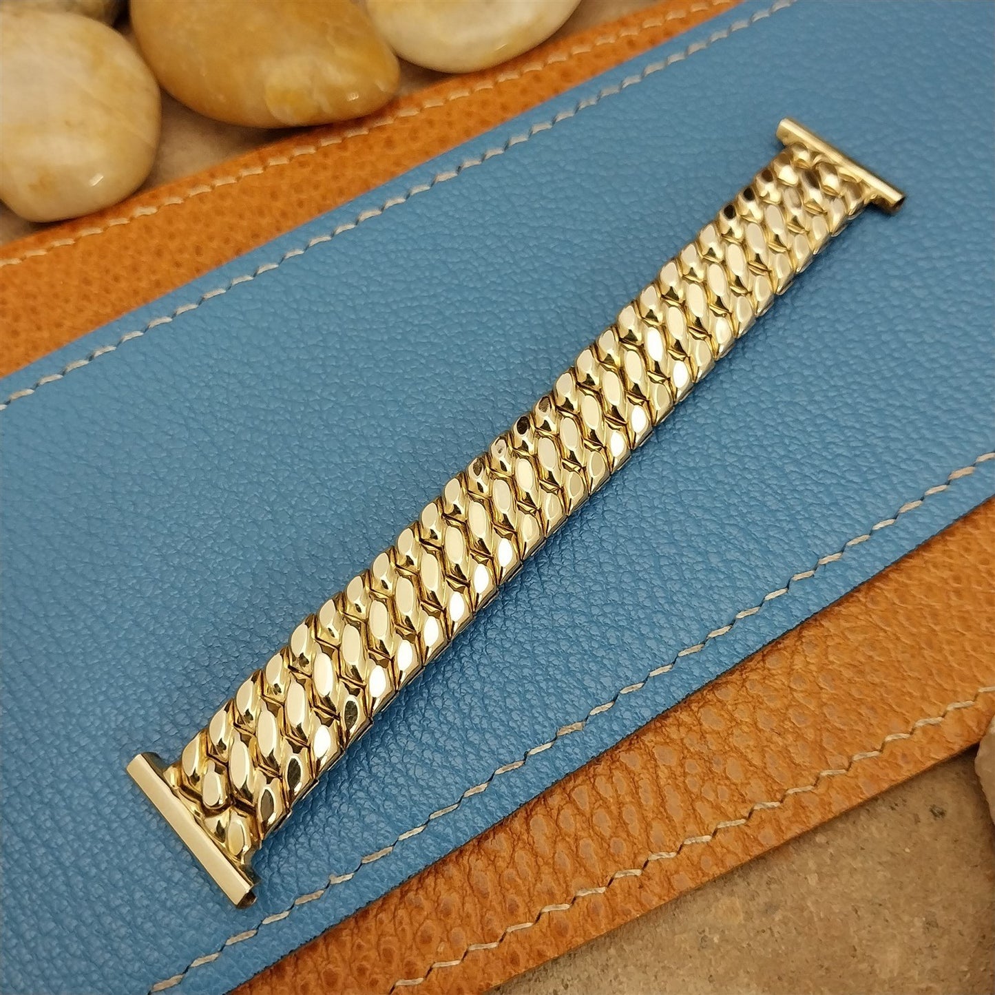 Short Golden Templar Speidel 10k Yellow Gold-Filled 40s Vintage Watch Band