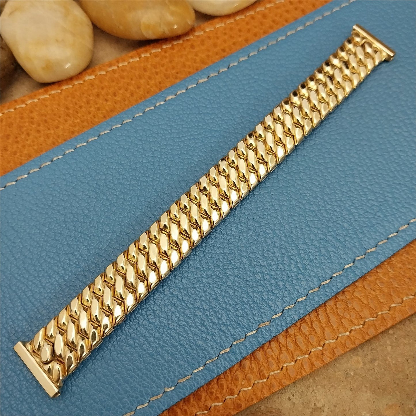 Short Golden Templar Speidel 10k Yellow Gold-Filled 40s Vintage Watch Band