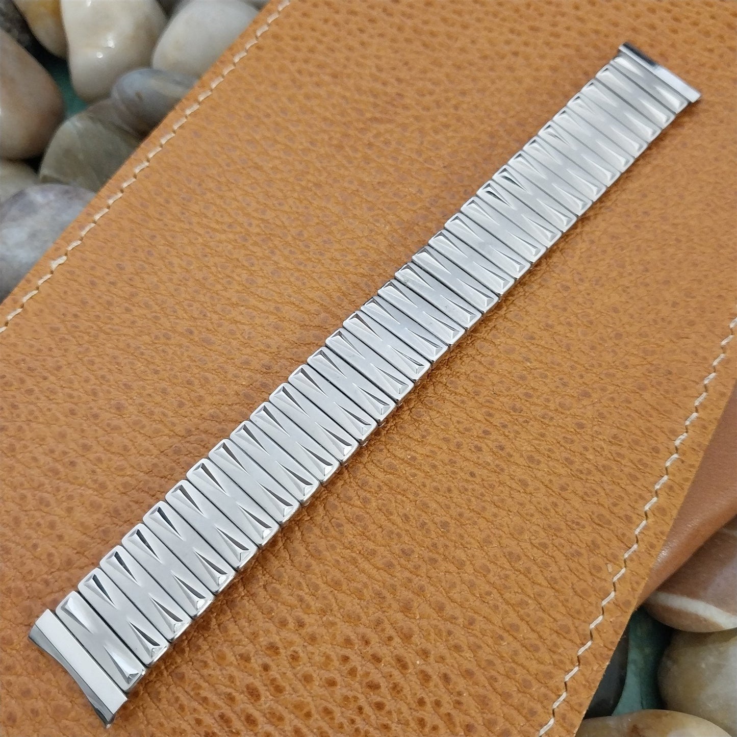 17.2mm Stainless Steel Expansion Baldwin USA Unused 1960s Vintage Watch Band
