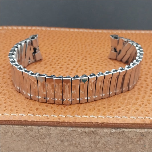 1960s Vintage Baldwin Stainless Steel Expansion 17.2mm 17mm Unused Watch Band