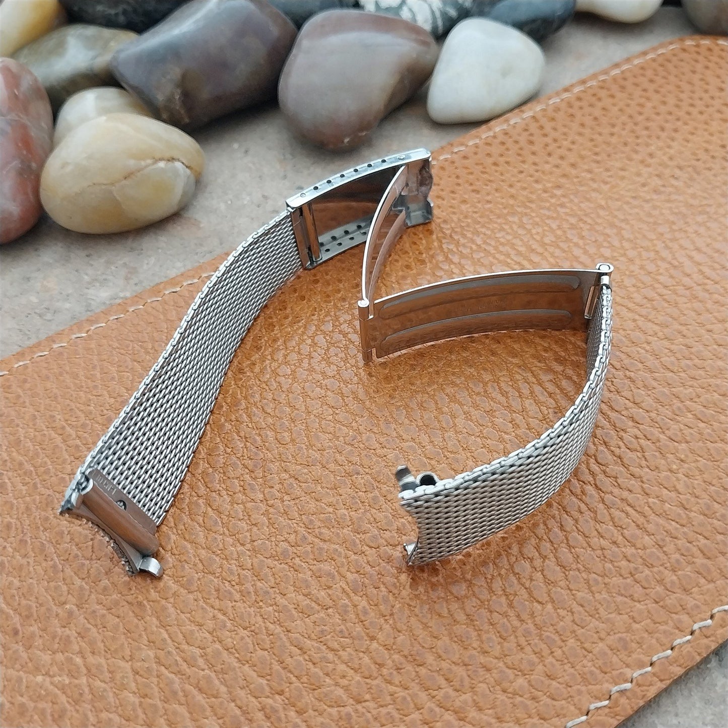 Vintage 18mm Tissot Stainless Steel Mesh Finesse 1970s Unused Watch Band