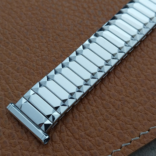 1960 Short 10k White Gold-Filled Speidel First Nighter nos Vintage Watch Band