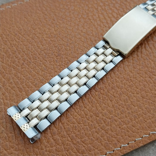 19mm 10k Gold filled Drema Kevin Bullet-Link Unused nos 1970s Vintage Watch Band