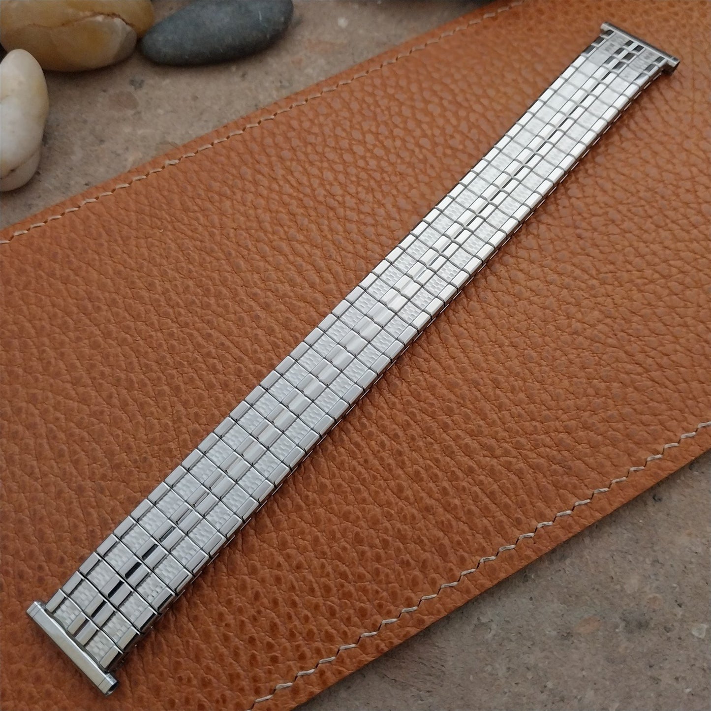 1963 Speidel Meteor Long Stainless Steel Twistoflex nos Vintage Watch Band