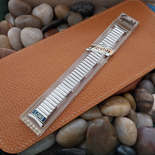 Long Speidel Fullback Stainless Steel Twistoflex 1960s Vintage Watch Band