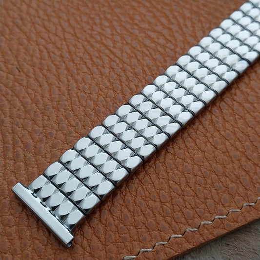 16mm 18mm 19mm 1950s Vintage Stainless Steel Stretch Foster Unused Watch Band
