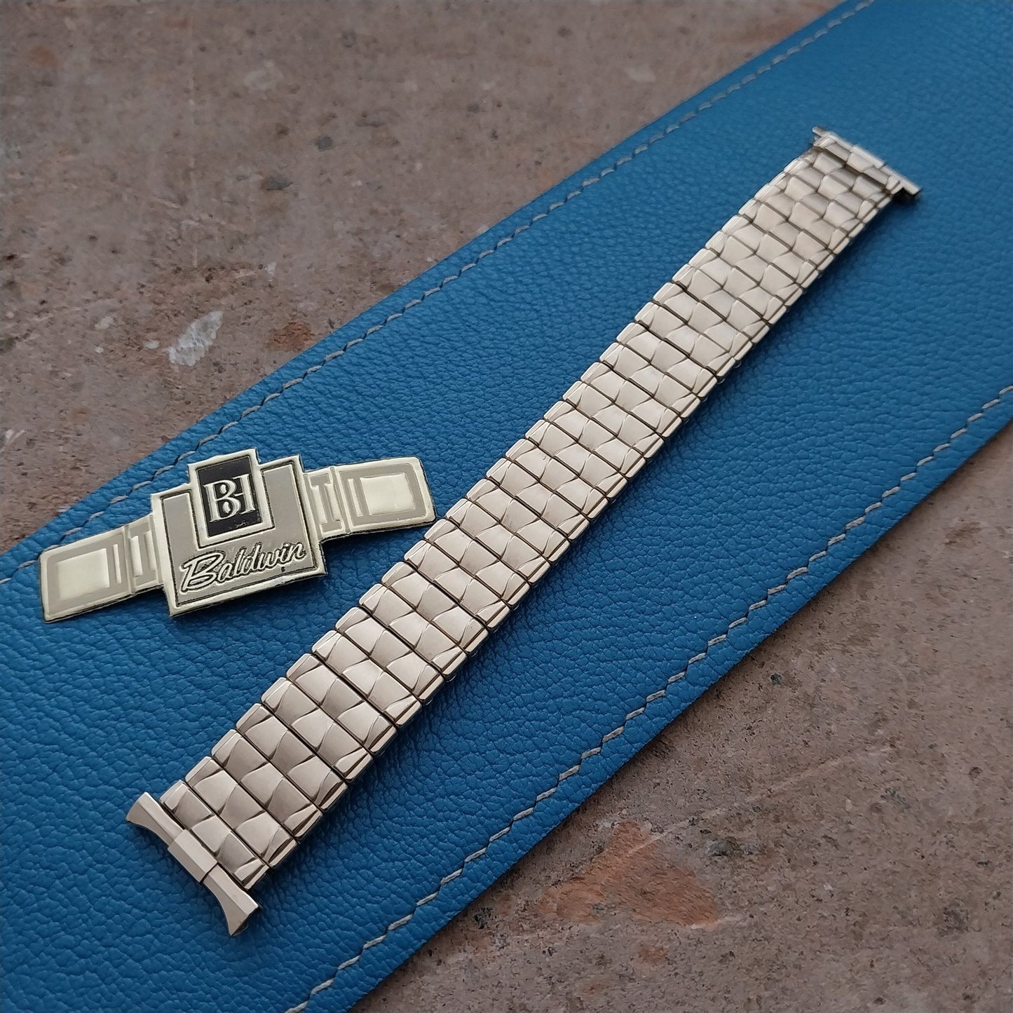 20mm 19mm 17mm Yellow Gold-Filled Baldwin Unused 1960s Vintage Watch Band