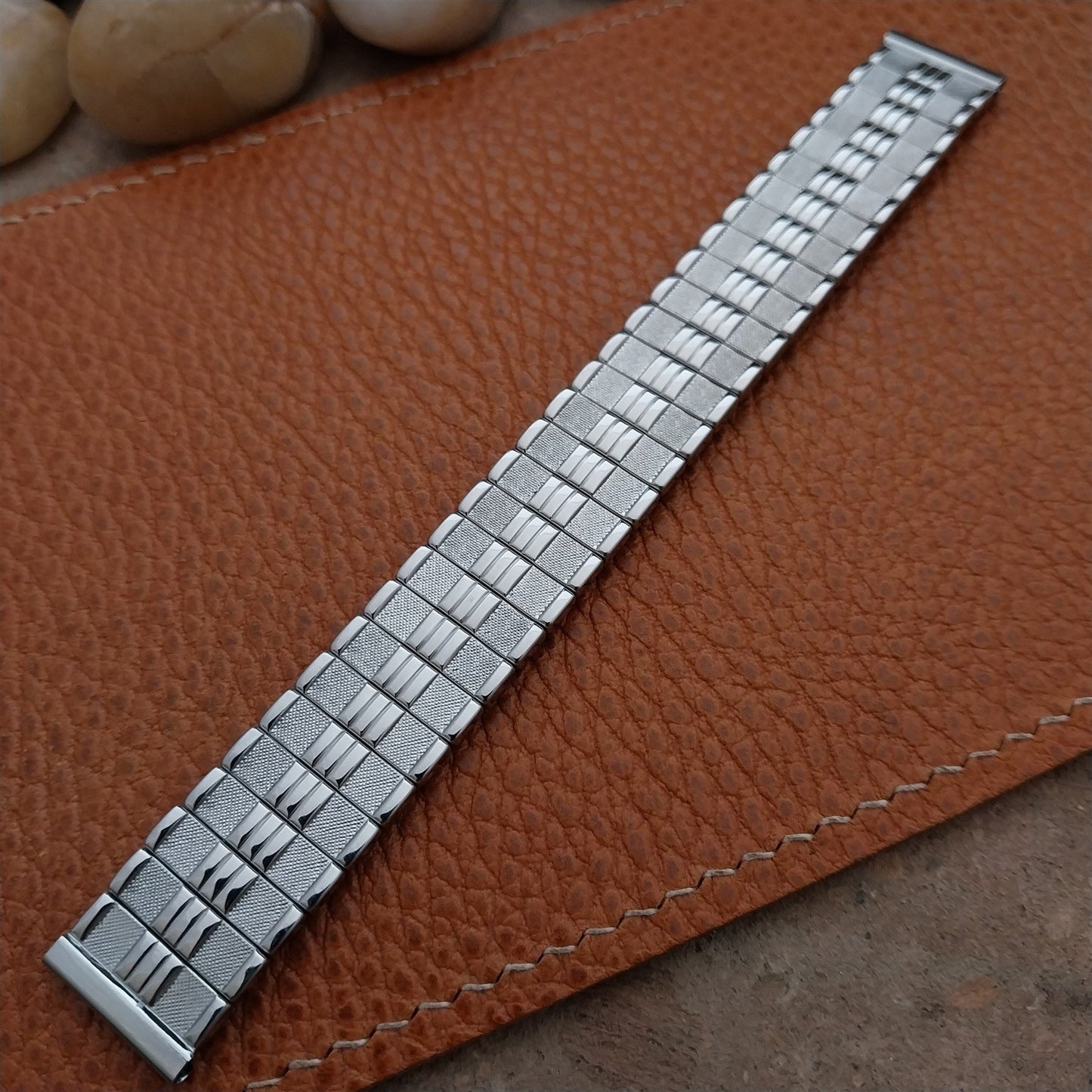 1950s Vintage 5/8" Stainless Steel Stretch Foster NOS Unused Classic Watch Band