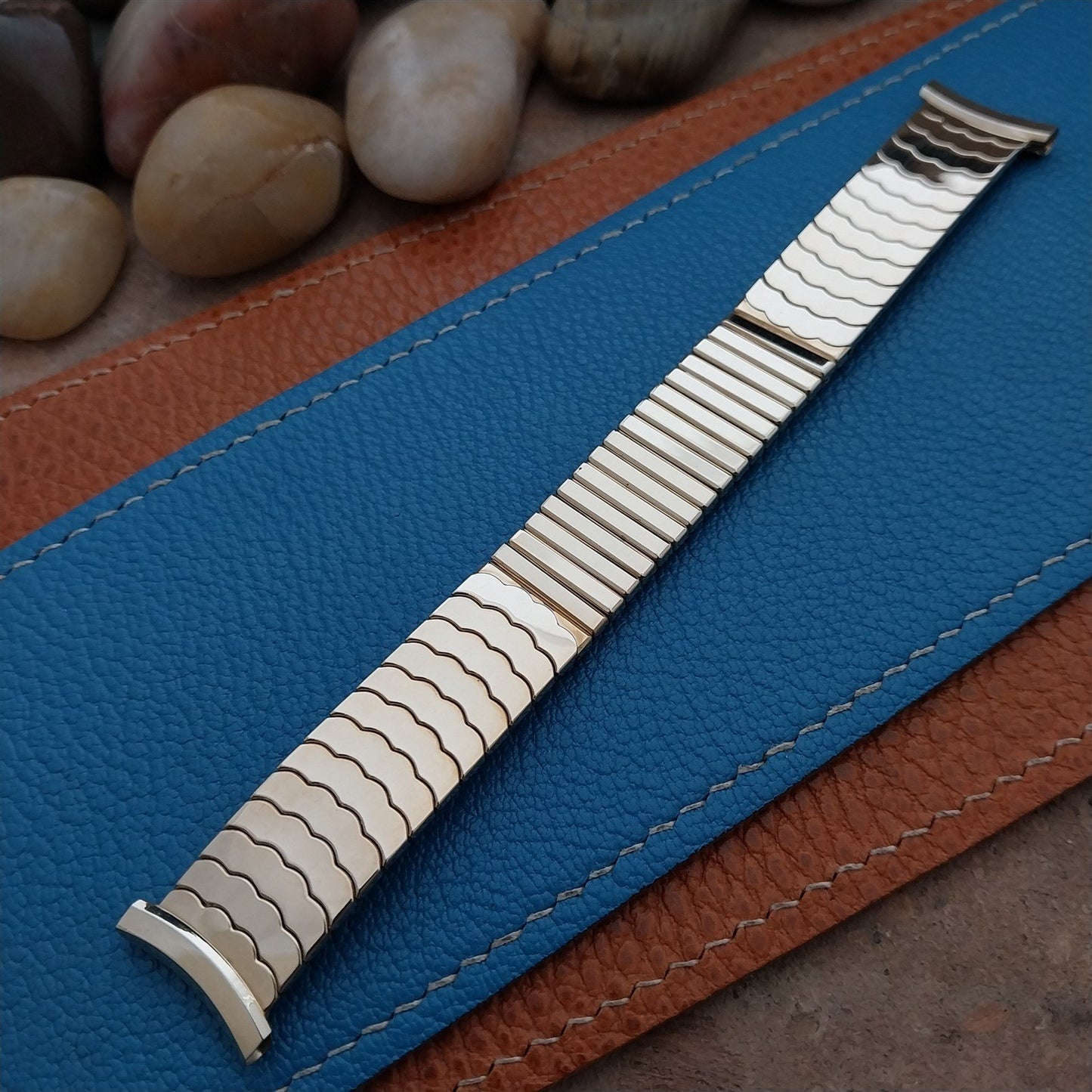 Vintage 1958 Yellow Gold Fill Speidel Riptide 19mm 18mm 16mm Unused Watch Band