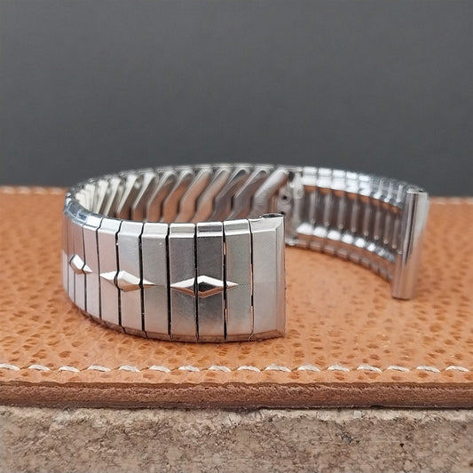 17.2mm Mira-Flex USA Stainless Steel Expansion 1960s Vintage Watch Band