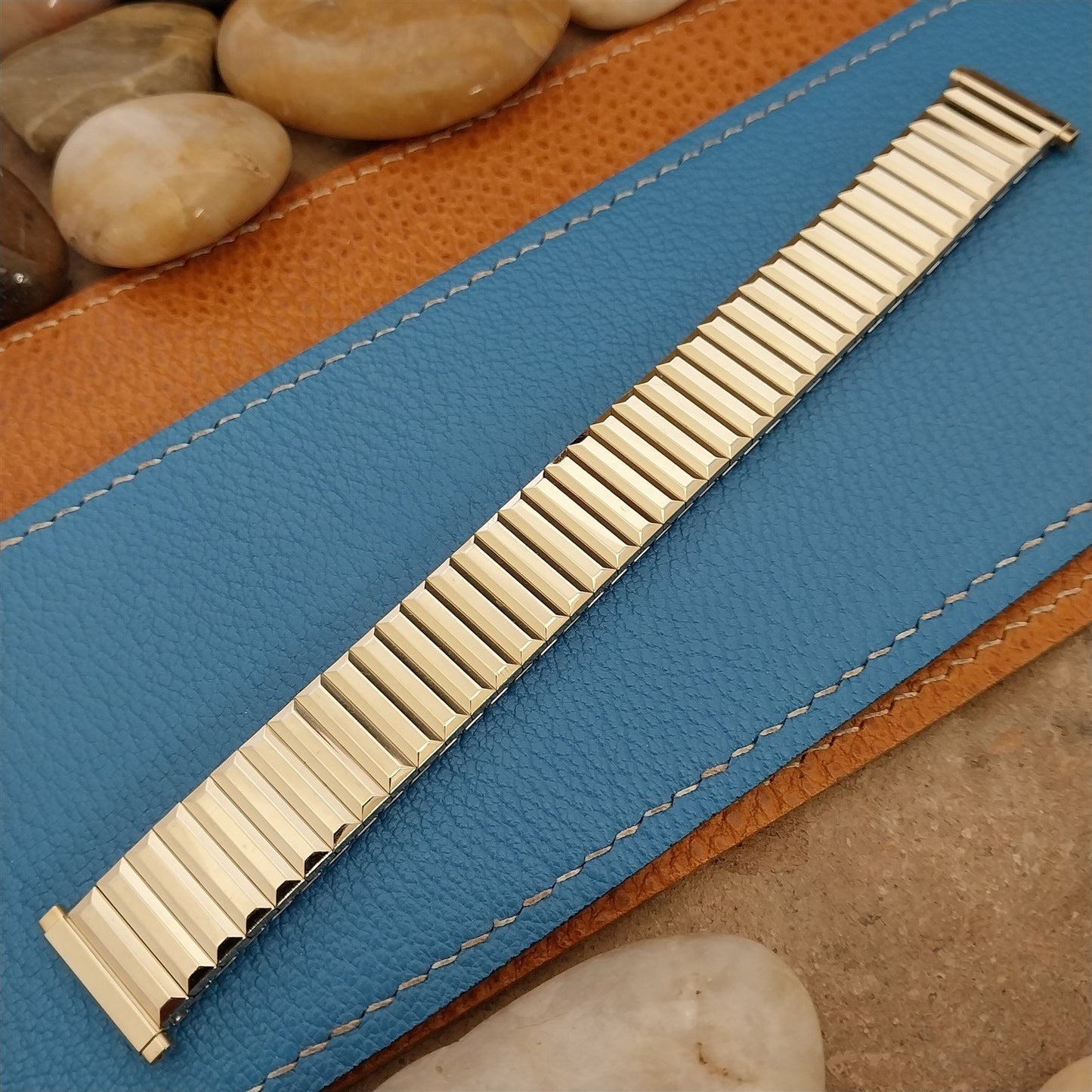 19mm 18mm 16mm 1970s Rolled Gold Plate Speidel Fullback nos Vintage Watch Band