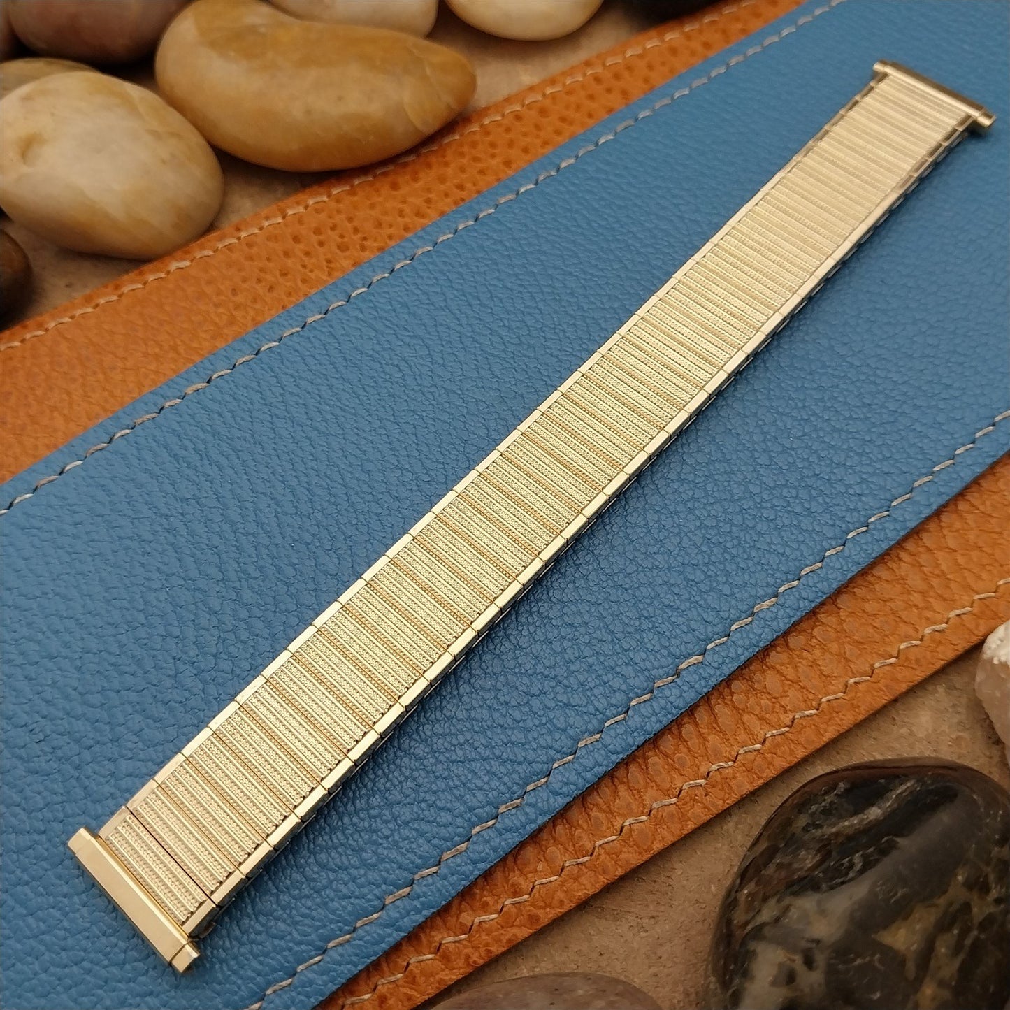 16mm 18mm 19mm Speidel Yellow Gold rgp Expansion Unused 1970s Vintage Watch Band