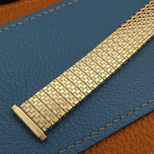 19mm 18mm 16mm Yellow Gold RGP Speidel Twistoflex Unused 1970s Watch Band