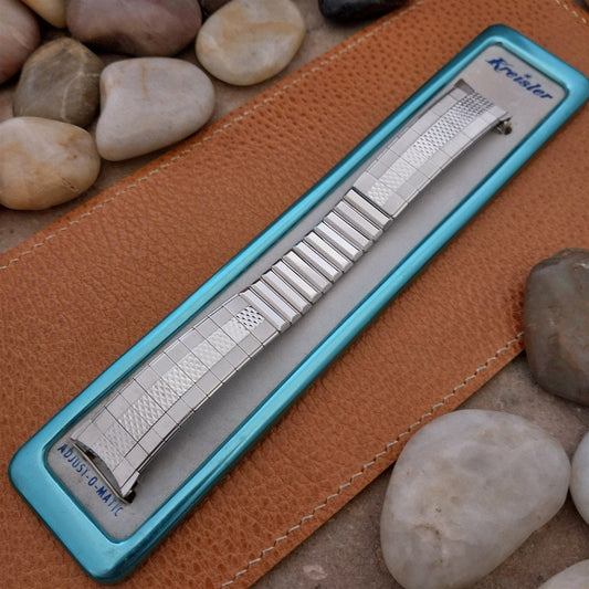 Vintage Kreisler 17mm 18mm 19mm White Gold-Fill Unused Classic 1960s Watch Band