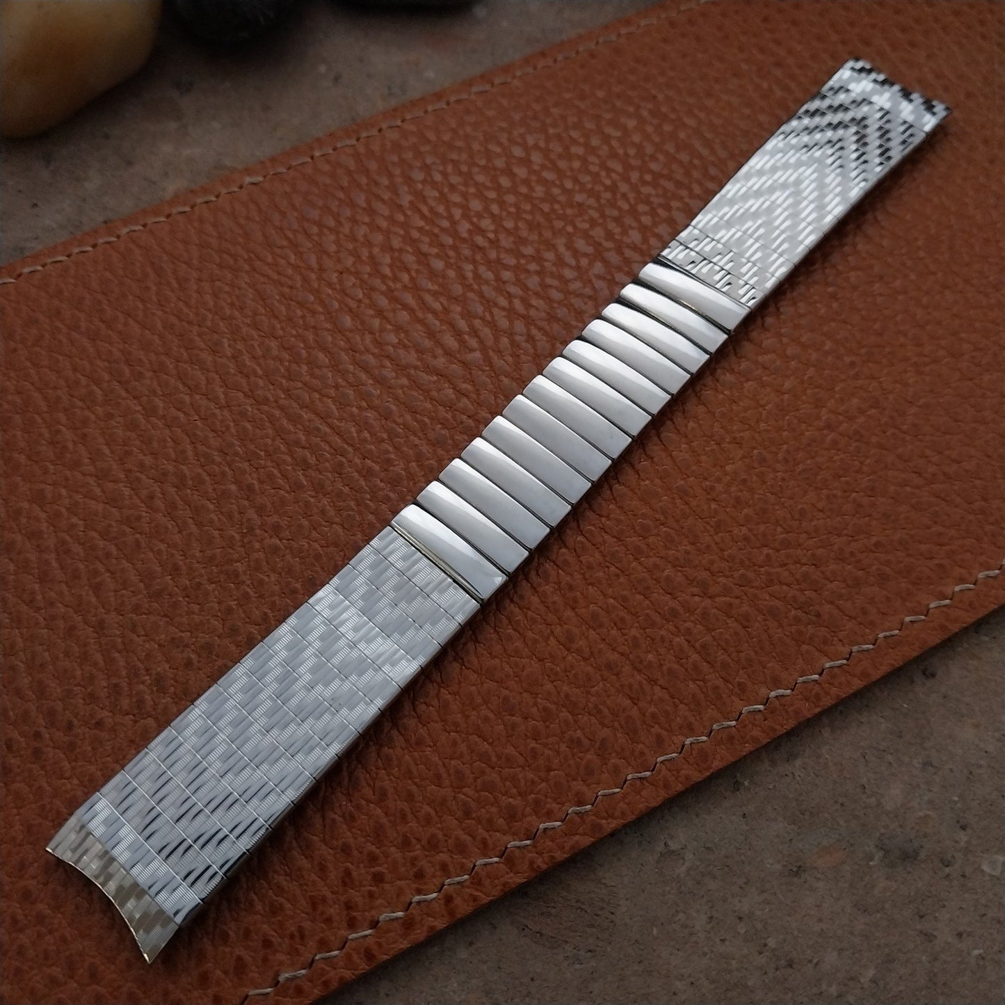 17.2mm 11/16" Stainless Steel Kreisler Stelux Unused 1960s Vintage Watch Band