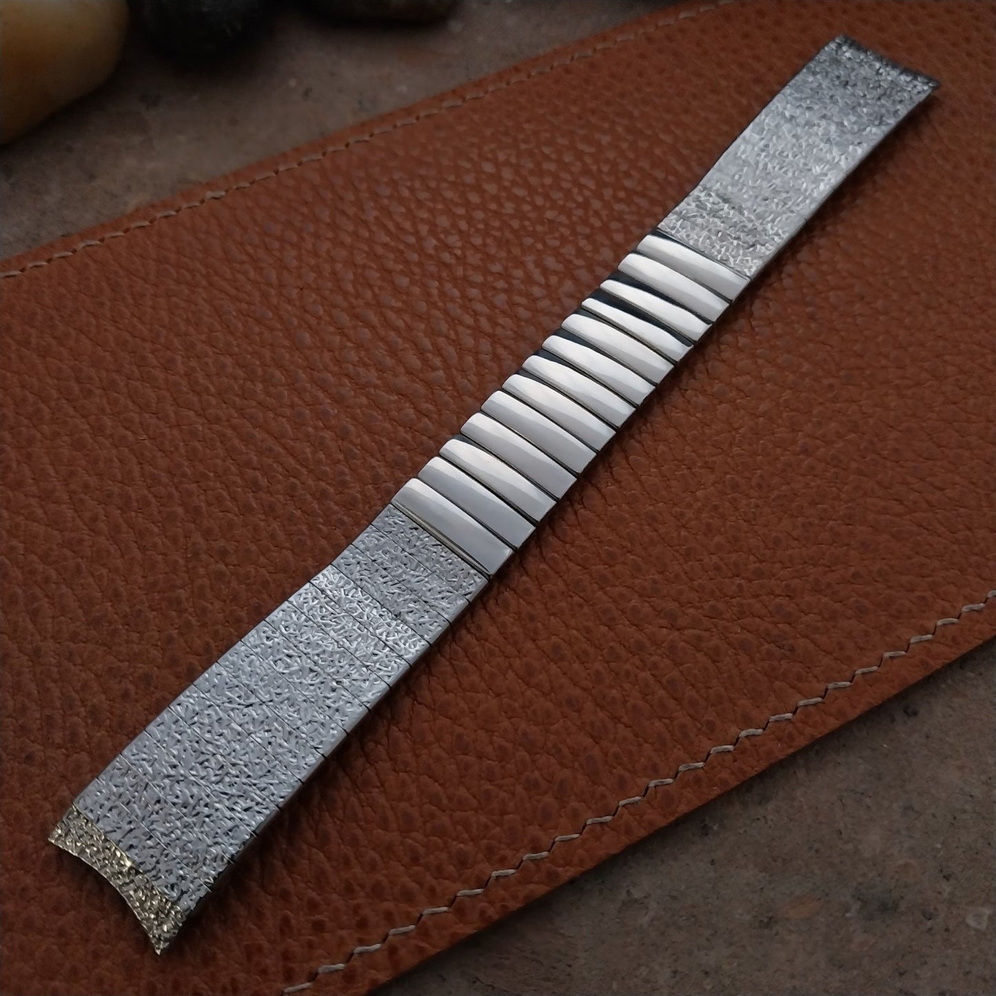17.2mm 11/16 Stainless Steel Kreisler Stelux Unused 1960s Vintage Watch Band