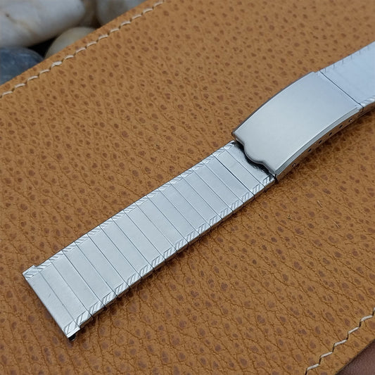Vintage 1960s 19mm 18mm Stainless Steel Drema Unused Classic nos Watch Band